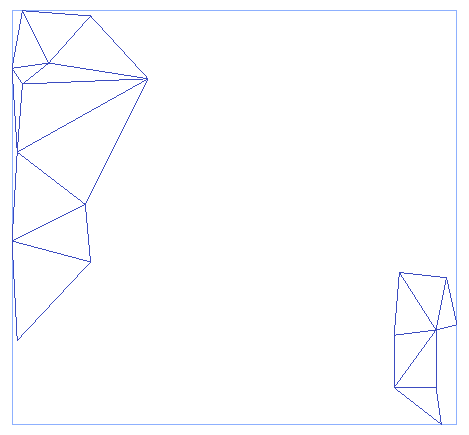 Diagram showing triangles in a bounding box